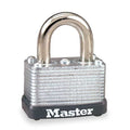 Padlock, Keyed Different, Standard Shackle, Rectangular Steel Body, Steel Shackle, 9/16 in W