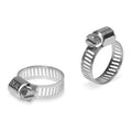 Hose Clamp, 301 Stainless Steel, Perforated Band, 5 in, 7/8 in Clamping Dia, PK10