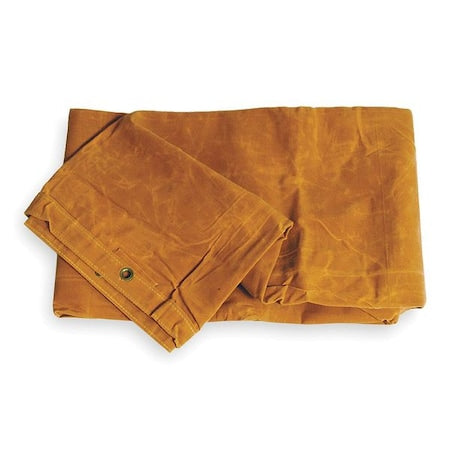 Standard Duty Tarp, 5 ft 6 in x 7 ft 6 in, 20 Mil, Tan, Cotton Canvas, Mildew Resistant