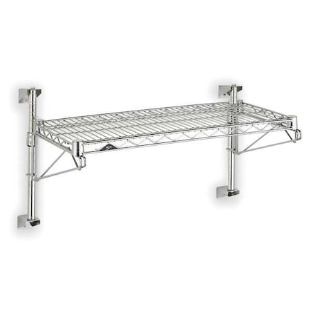 Wire Wall Shelf, 14x24x48in, ShlfCap 250lb