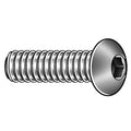 #10-24 Socket Head Cap Screw, Button, Black Oxide Alloy Steel, 1/2 in Length, 100 PK