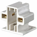 Lampholder, 75 W, White, 2-Pin (G23)