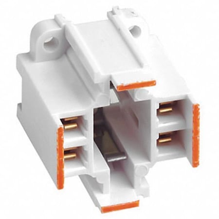 Lampholder, 75 W, White, 4-Pin (G24q-3)