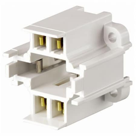 Lampholder, 75 W, White, 4-Pin (G24q-3)
