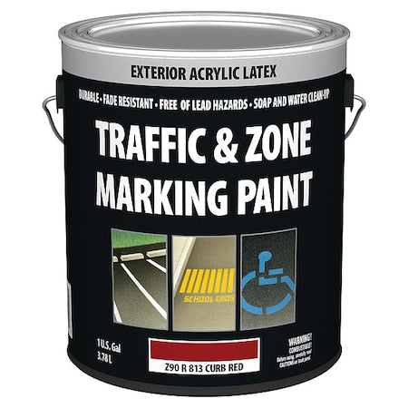Exterior Paint, #N/A, Marking Red, 1 gal