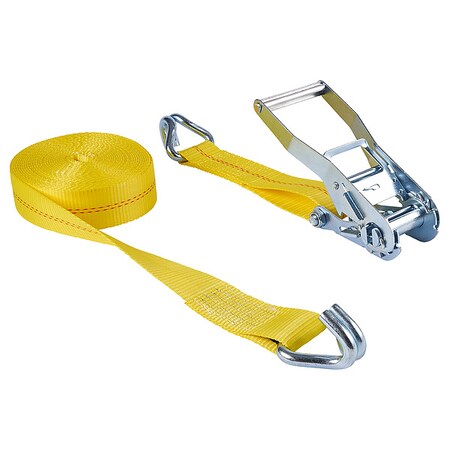 Tie Down Strap,Wire-Hook,Yellow