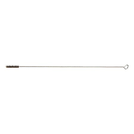 Tube and Pipe Brush, 15 1/2 in L Handle, 2 1/2 in L Brush, Tan, Wire, 18 in L Overall, 12 PK