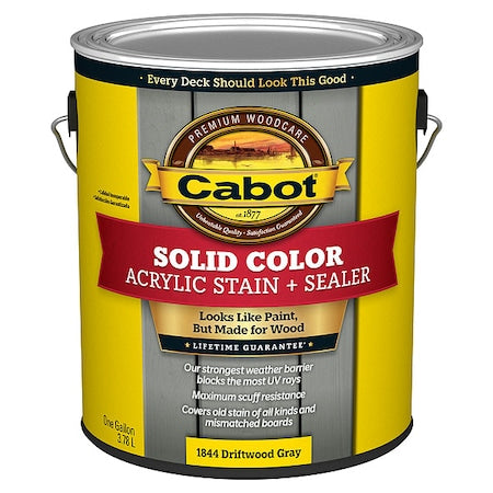 Solid StainDriftwood GrayLow Lustre, 1gal