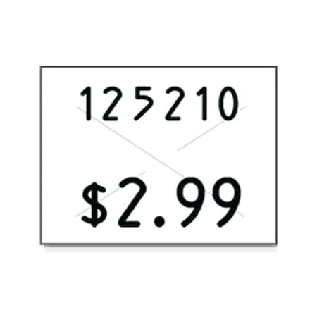 PricingLabelKit, White, 5/8inH, 7/8inW, PK3