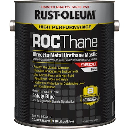 Urethane Mastic Coating, Safety Blue, 1gal