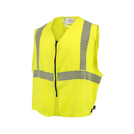 AR/FR Hi-Vis Safety Vest 2XL Class 2 , Zipper