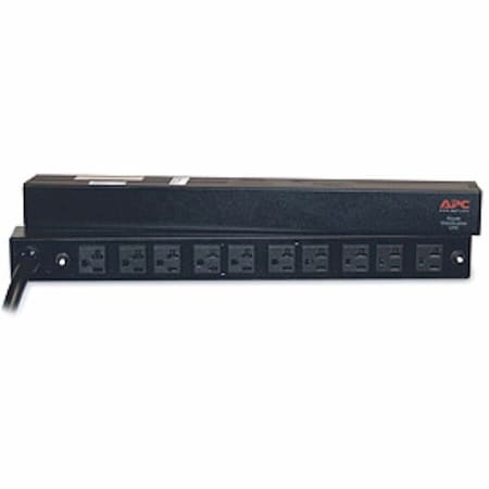 Power Strip, Surge, 5-20R, L5-30P, 12 ft., Black