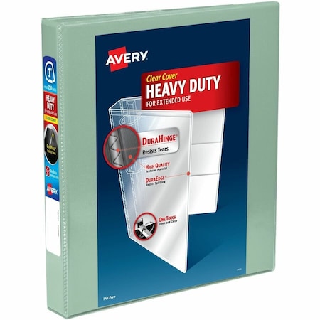 Heavy-Duty View 3 Ring Binder, 1 In