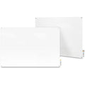 Dry Erase Board, Glass, 24 in, 36 in, No Frame Frame, White, Gloss