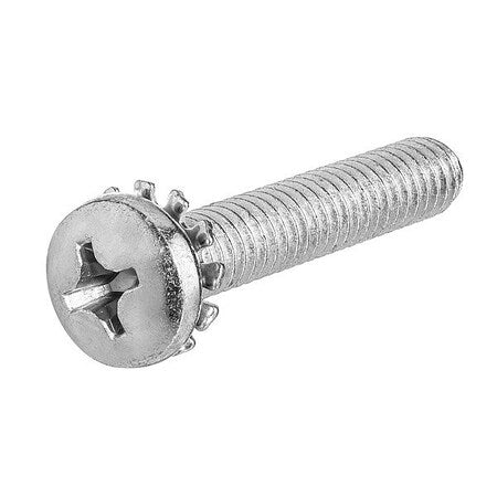 1/4"-20 x 7/8 in Phillips Pan Machine Screw, Zinc Plated Steel, 25 PK