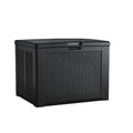 DeckBox, Resin, Chrcl, 33-1/4x30x36-1/2in