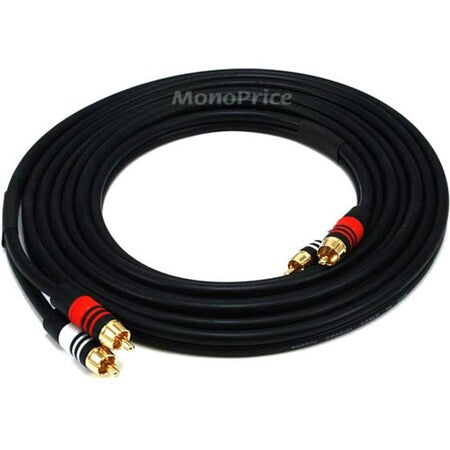 A/V Cable, 2 RCA M/M, 12ft