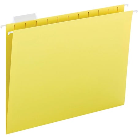 Hanging File Folder, Yellow, PK25
