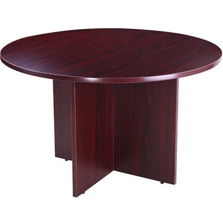 Round Table, 42", Mahogany