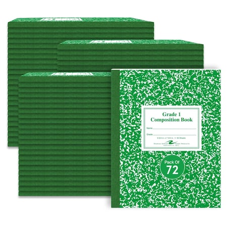 Composition Notebooks, Grade 1 Ruled, PK72
