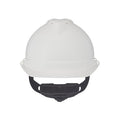 Front Brim Hard Hat, V-Gard 500, Vented, Type 1, Class C, Fas-Trac Ratchet Suspension, White