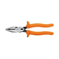 8 7/8 in Linemans Plier High Leverage w/ Wire Crimper, Steel