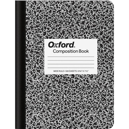 9-3/4 x 7-1/2" Sewn Composition Book, 100 Pg