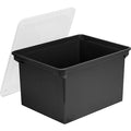 File Box,Black/Clear,Plastic
