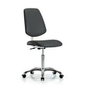 Clean Room Chair 22" to 29" Height, Vinyl, Charcoal