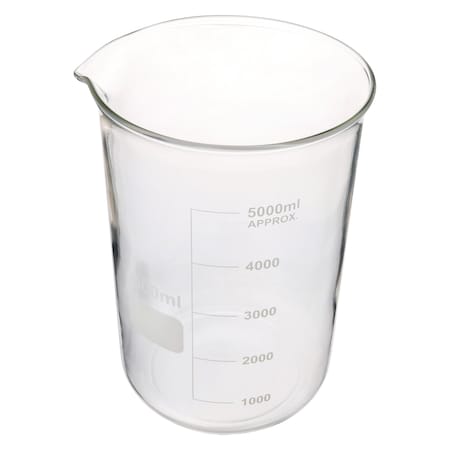 Beaker, Low Form, Glass, 5000mL