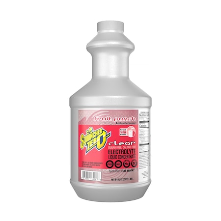 64oz Zero Fruit Punch Clear Liquid Concentrate