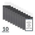 Label Holder, Polypropylene, 4 in H