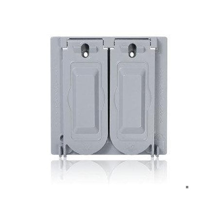 Weatherproof Cover, Weatherproof Boxes Box Type, 2 Gang, Aluminum, Duplex Receptacle Cover Type