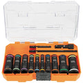 KNECT Flip-20 Impact Socket Set, SAE and Metric, 13-Piece
