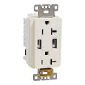 Usb Charger + Socket-Outlet, 20 A Socket
