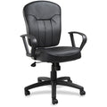 Leather Task Chair, Loop, Black