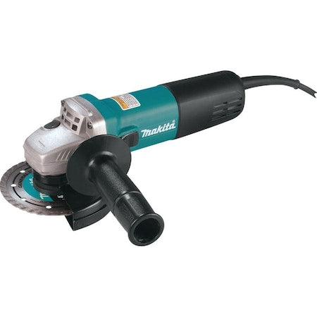 4-1/2" Angle Grinder, 7.5A, Slide, Lock-On, AC/DC