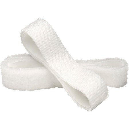 Reclosable Fastener, Acrylic Adhesive, 75 ft, 3/4 in W, White