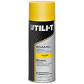 General Purpose Enamel Spray Paint, Yellow, Gloss, Solvent, 10 oz