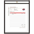 Shop Ticket Holders,Clear,8 1/2x11"",PK25