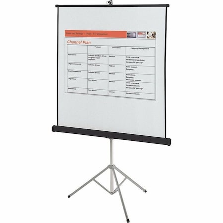 Portable Projection Screen, 60" W, 60" H