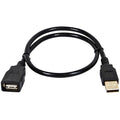 USB 2.0 Extension Cable, 1-1/2 ft.L, Black