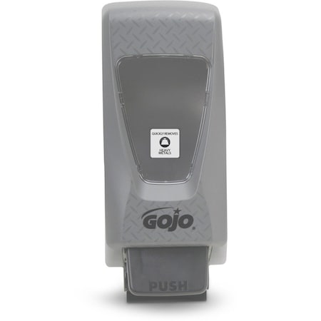 Soap Dispenser, 2000 mL, Push-Style, Gray