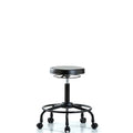 Polyurethane Stool - Medium Bench Height with Round Tube Base and Casters