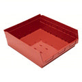 Economy nesting shelf bin, Plastic, Red, 6 in H, 16 1/2 in W, 17 7/8 in L