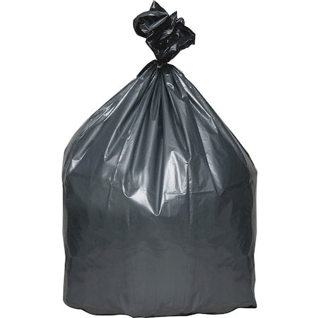 45 gal Trash Can Liners, 39 in x 46 in, Extra Heavy-Duty, 1.55 mil, Gray