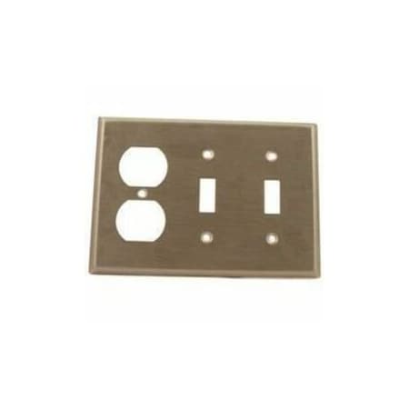 Wall Plate, Combination, Stainless Steel
