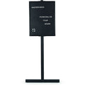 Letter Board Stand 18"x24", Black, Aluminum Frame
