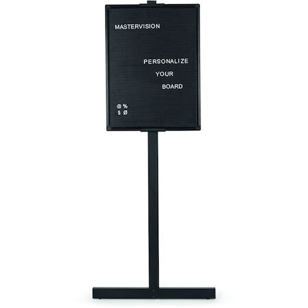 Letter Board Stand 18"x24", Black, Aluminum Frame