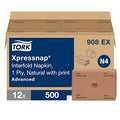 Disposable Napkins, Interfold, White, PK12